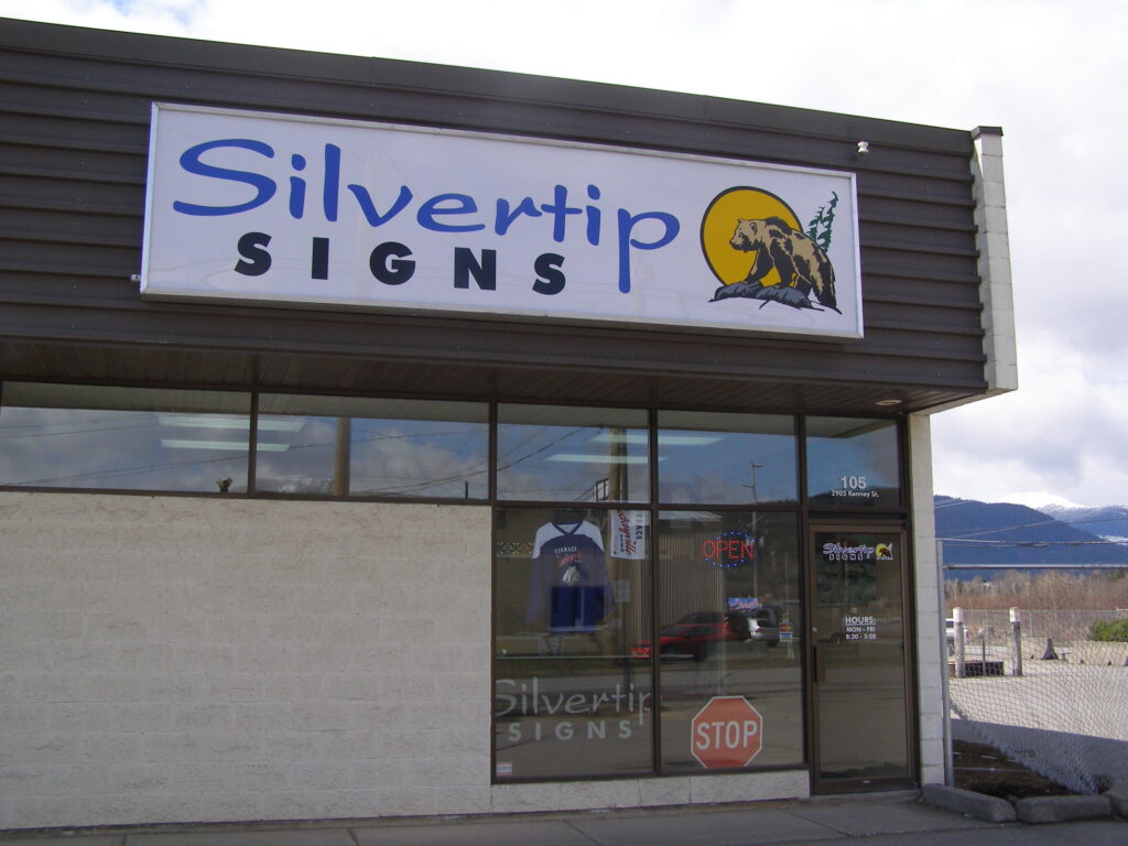 Building with Silvertip Signs sign